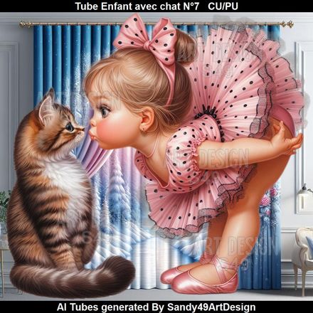 SAD - Tube Enfant avec chat N°7
