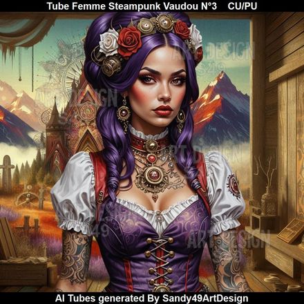 SAD - Tube Femme Steampunk Vaudou N°3