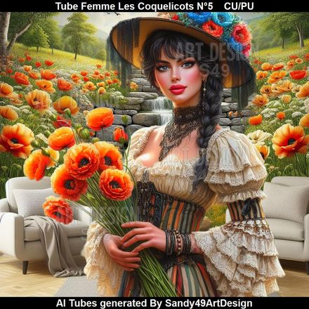 SAD - Tube Femme Les Coquelicots N°5