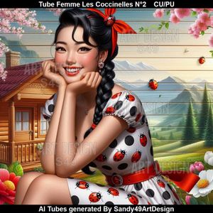 SAD - Tube Femme Les Coccinelles N°2