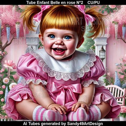 SAD - Tube Enfant Belle en rose N°2