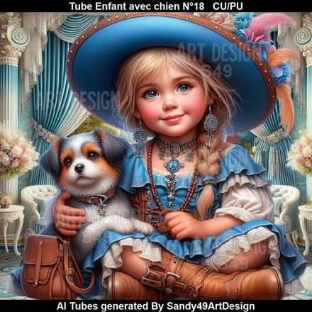 SAD - Tube Enfant avec chien N°18