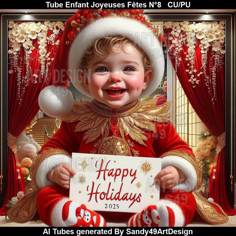 SAD - Tube Enfant Joyeuses Fêtes N°8
