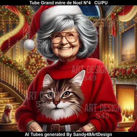 SAD - Tube Grand mère de Noel N°4