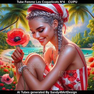 SAD - Tube Femme Les Coquelicots N°4