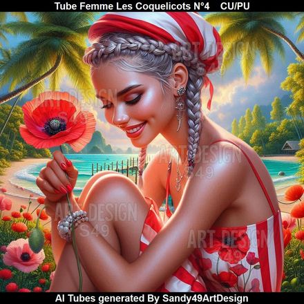 SAD - Tube Femme Les Coquelicots N°4