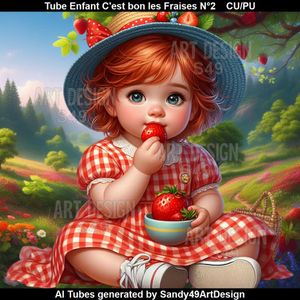 SAD - Tube Enfant C&#x27;est bon les fraises N°2