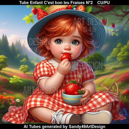SAD - Tube Enfant C&#x27;est bon les fraises N°2
