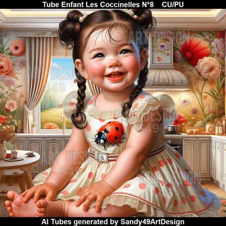 SAD - Tube Enfant Les Coccinelles N°8