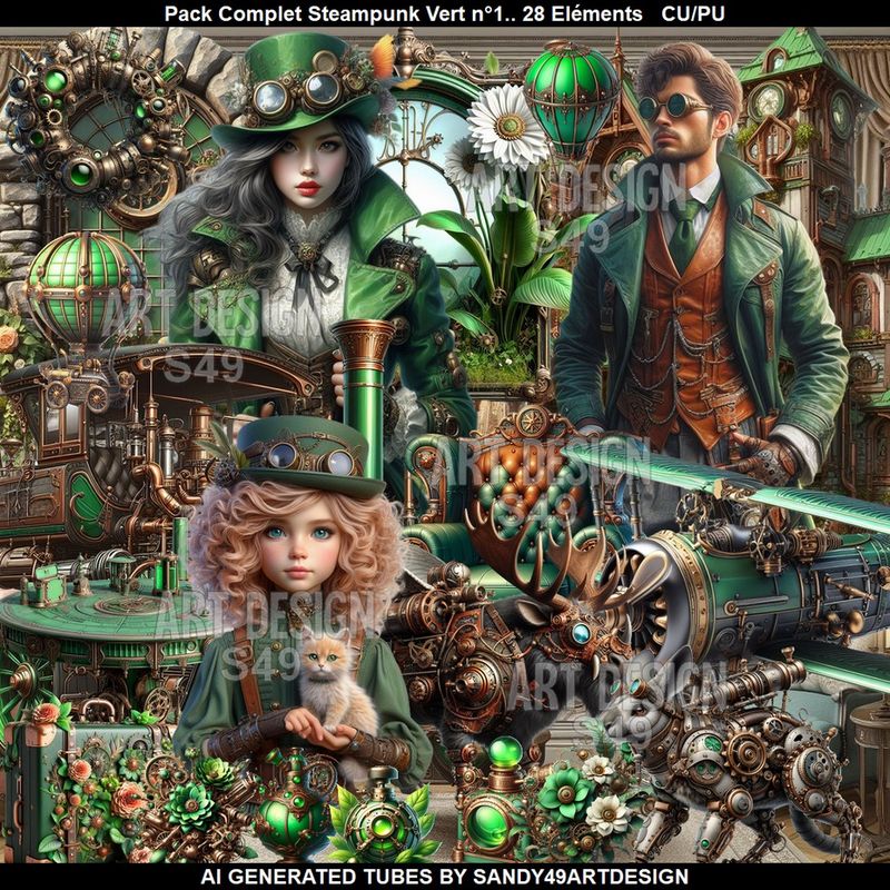 SAD - Pack Steampunk vert N°1