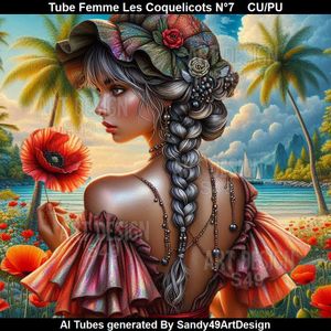 SAD - Tube Femme Les Coquelicots N°7