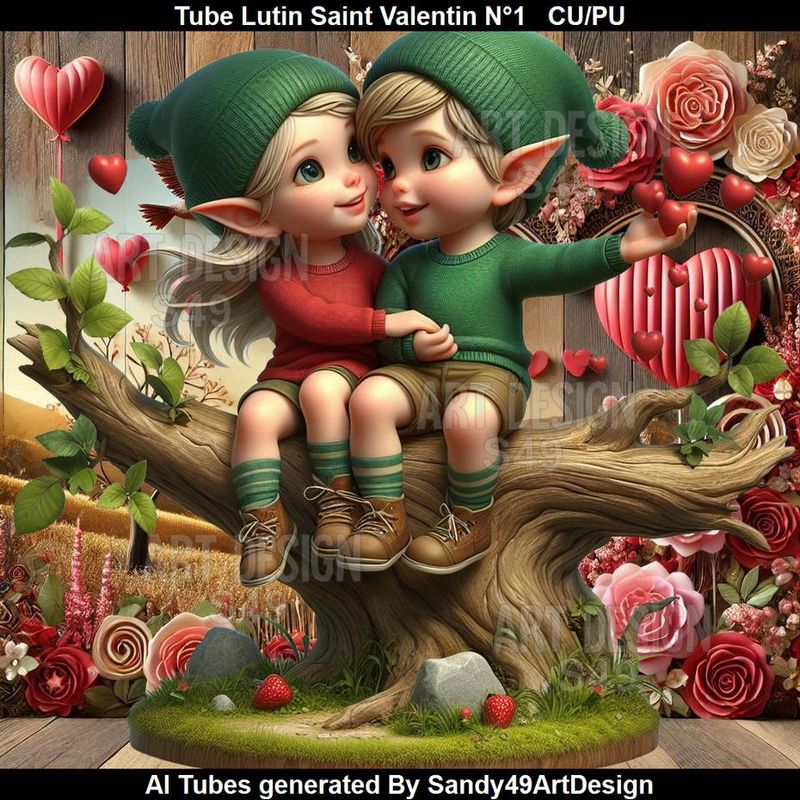 SAD - Tube Lutin Saint Valentin N°1