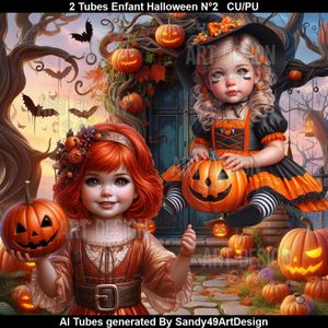 SAD - 2 Tubes Enfant Halloween N°2