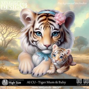 MMD - AI - CU Tiger Mum &amp; Baby