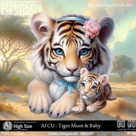 MMD - AI - CU Tiger Mum &amp; Baby