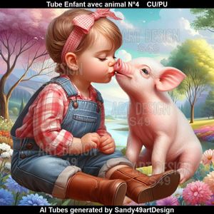 SAD - Tube Enfant avec animal N°4