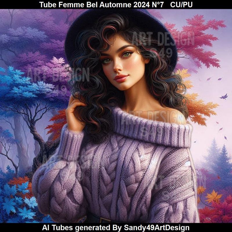 SAD - Tube Femme Bel Automne 2024  N°7