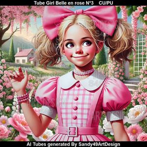 SAD - Tube Girl en rose N°3