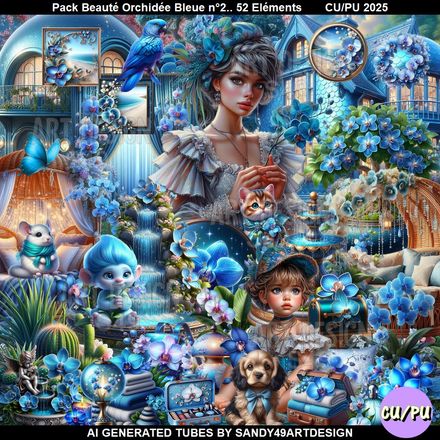 SAD - Pack Beauté orchidée Bleue N°2