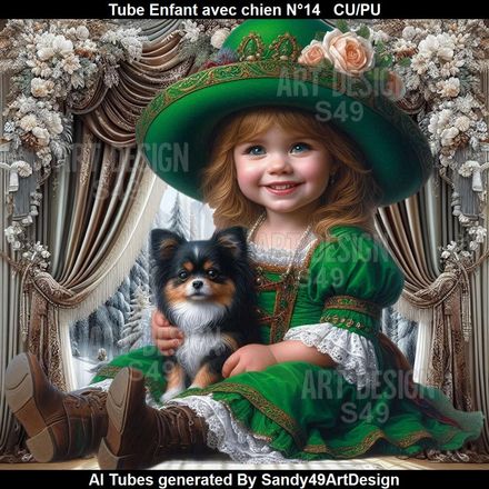 SAD - Tube Enfant avec chien N°14
