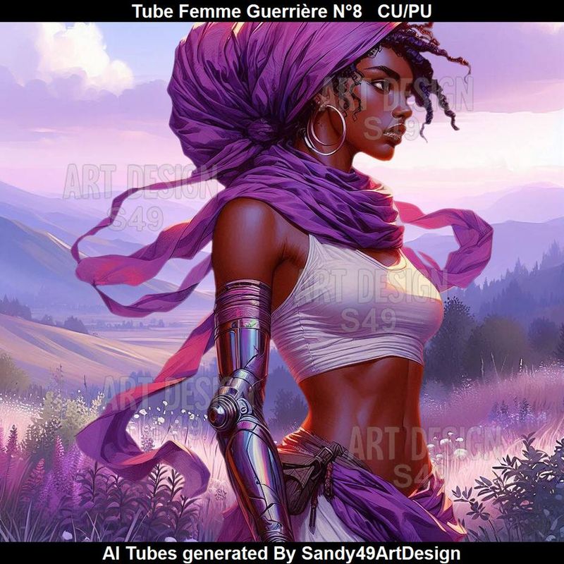 SAD - Tube Femme Guerrière N°8
