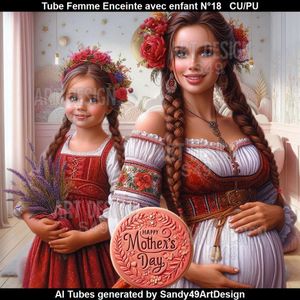 SAD - Tube Femme Enceinte avec enfant N°18