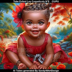 SAD - Tube Enfant Les Coquelicots N°5