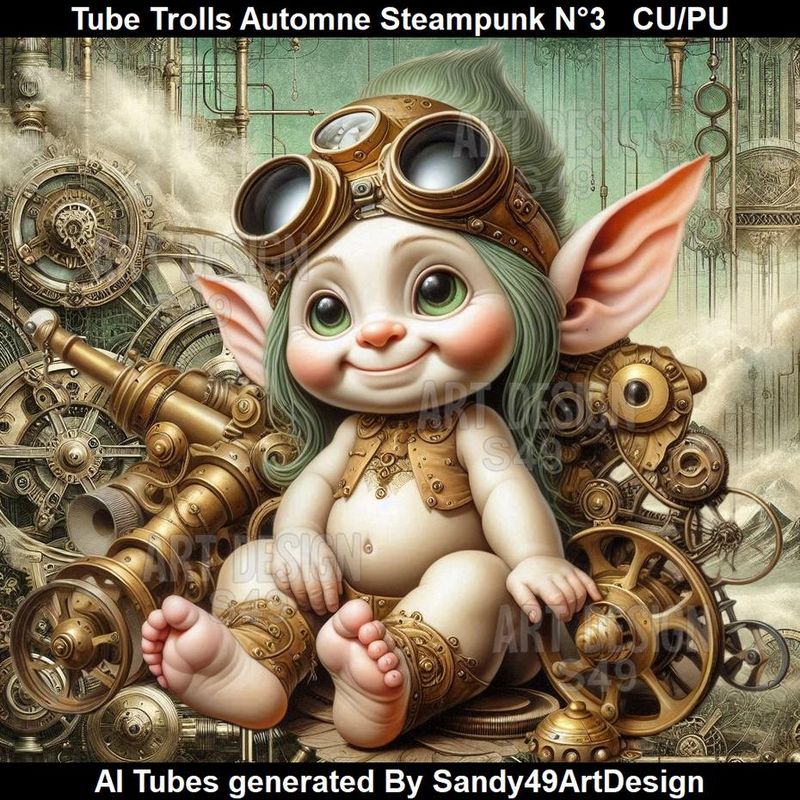 SAD - Tube Trolls Automne Steampunk N°3