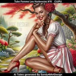 SAD - Tube Femme Les Hortensias N°6