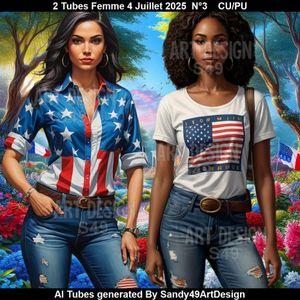 SAD - 2 Tubes Femme 4 Juillet 2025  N°3