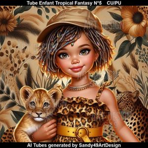 SAD - Tube Enfant Tropical Jungle Fantasy N°5