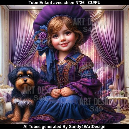 SAD - Tube Enfant avec chien N°26