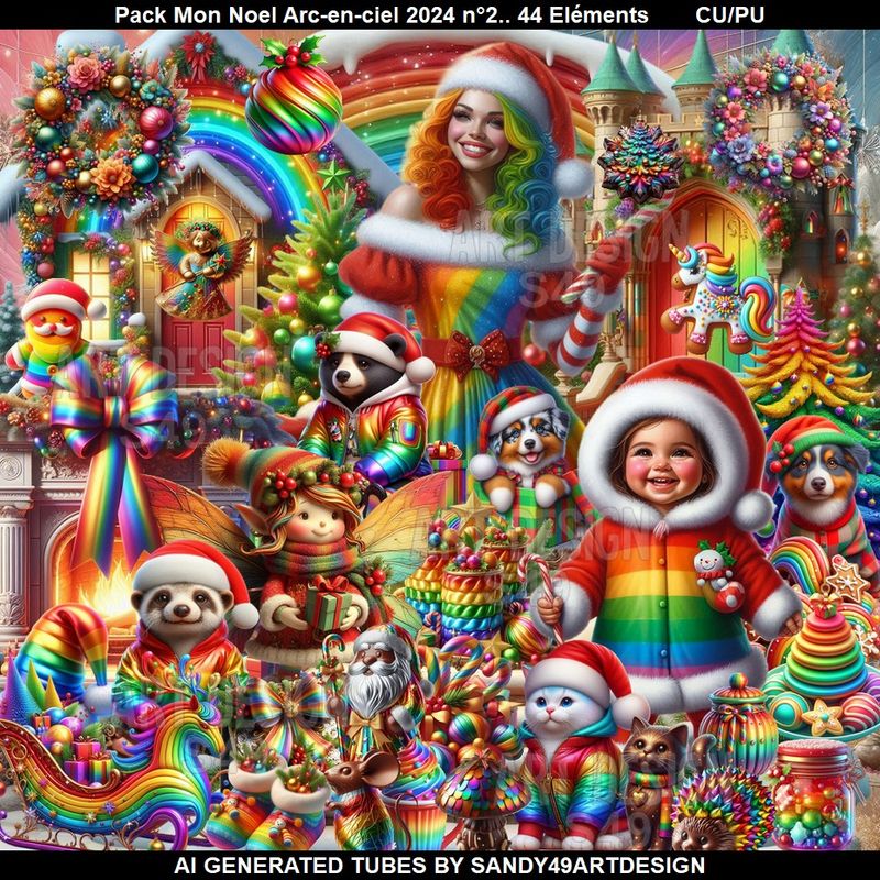 SAD - Pack Mon Noel Arc en ciel 2024  N°2