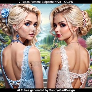 SAD - 2 Tubes Femme Elégante N°22