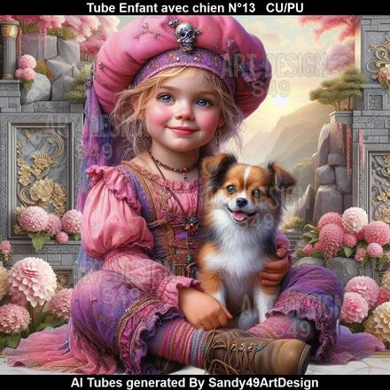 SAD - Tube Enfant avec chien N°13