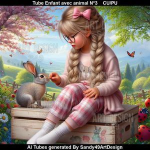 SAD - Tube Enfant avec animal N°3