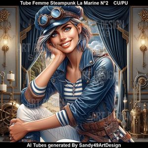 SAD - Tube Femme Steampunk La Marine N°2