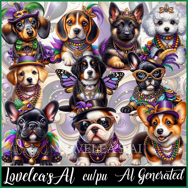 LA-MARDI GRAS DOG PACK