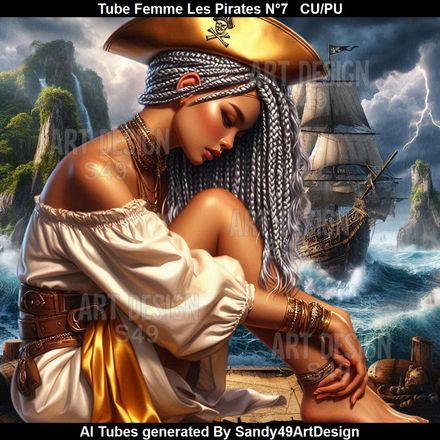 SAD -Tube Femme Les Pirates N°7