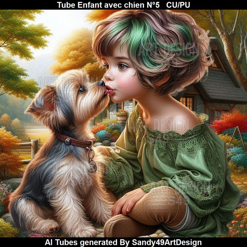 SAD - Tube Enfant avec chien N°5