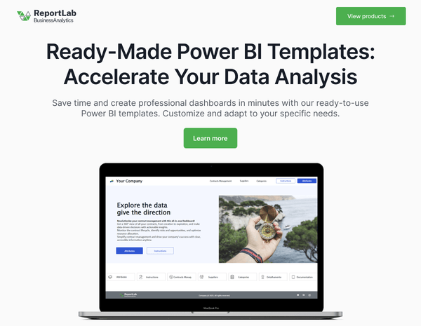 Power BI Template for Contracts Management