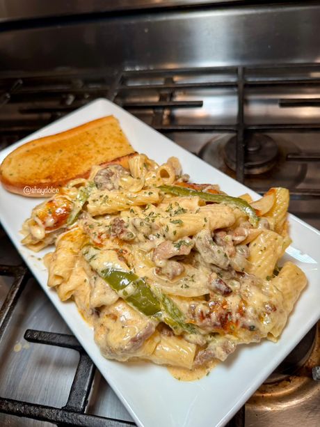 Philly Cheese Steak Pasta