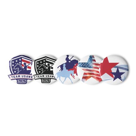 Set of Team USAWE 2026 Buttons
