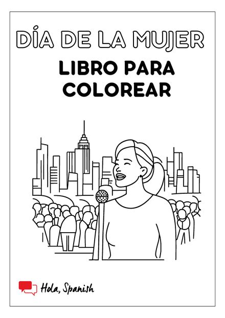 Día de la Mujer, Libro para colorear