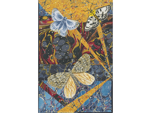 Between Suns two original collages on canvas