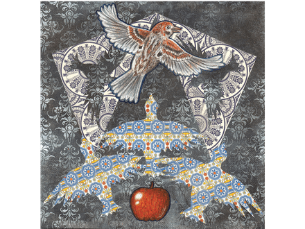 Flying Sparrow fine art giclee print