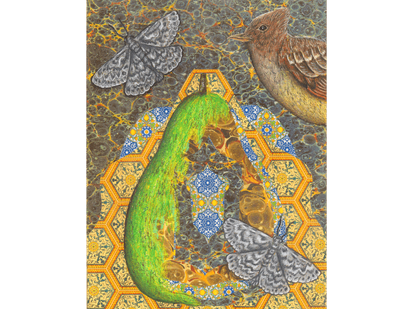 Crested Lark fine art giclee print