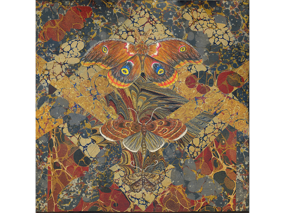 Endpapers original collage on panel