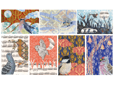 Winter Birds Greeting Card Pack of 7