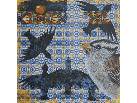 Startled Sparrow fine art print